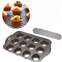 12 Cavity Removable Base Mini Cupcake Pan