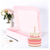 Rectangular Pink Cake Box 60x40cm