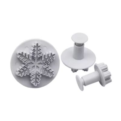 3 Pcs Set Snowflake Plunger Cutter