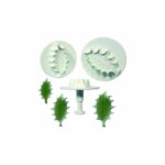 3 Pcs Set Veined Holly Leaf Plunger Cutter (2)