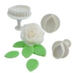 3 Pcs Set Veined Rose Plunger Cutter (2)