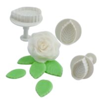 3 Pcs Set Veined Rose Plunger Cutter (2)