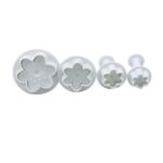 4 Pcs Set Cherry Blossom Plunger Cutter