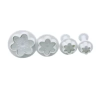4 Pcs Set Cherry Blossom Plunger Cutter