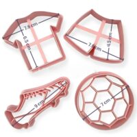 4 Pcs Set Football Cookie Fondant Cutters