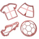 4 Pcs Set Football Cookie Fondant Cutters