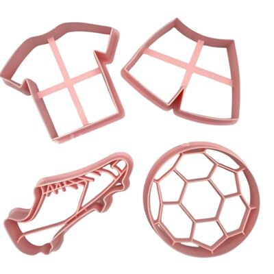 4 Pcs Set Football Cookie Fondant Cutters