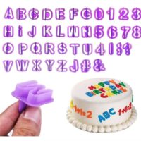 40 pcs Set Alphabet & Numbers Cookie and Fondant Cutters