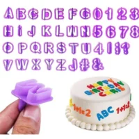 40 pcs Set Alphabet & Numbers Cookie and Fondant Cutters