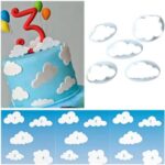 5 Psc Set Cloud Cookie Fondant Cutters