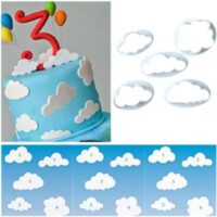 5 Psc Set Cloud Cookie Fondant Cutters