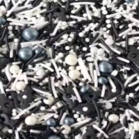 Black & White Mix Sprinkles 100g