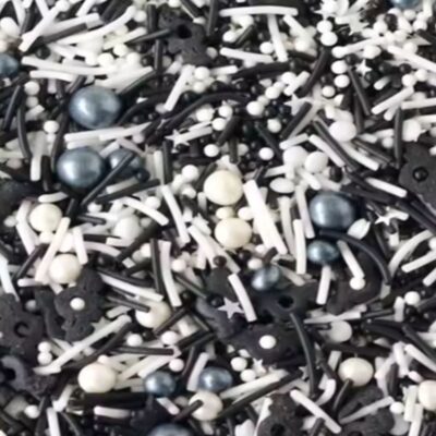 Black & White Mix Sprinkles 100g