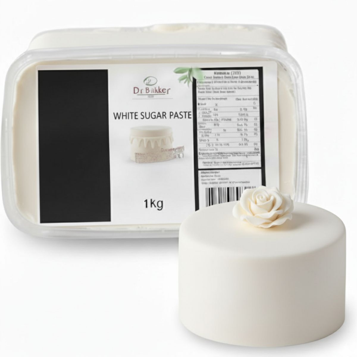 DR. BAKER Sugar Paste White Color Fondant 1 KG DR. BAKER Sugar Paste White Color Fondant 1 KG