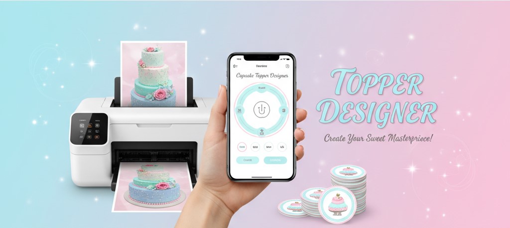 cake topper designer banner