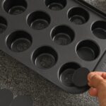 12 Cavity Mini Cheesecake, Muffin, Cupcake Pan with Removable Bottoms