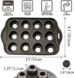 12 Cavity Mini Cheesecake, Muffin, Cupcake Pan with Removable Bottoms3