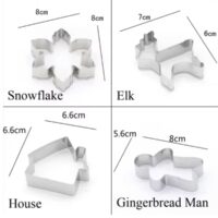 12 Pcs Set Christmas Cookie Cutters