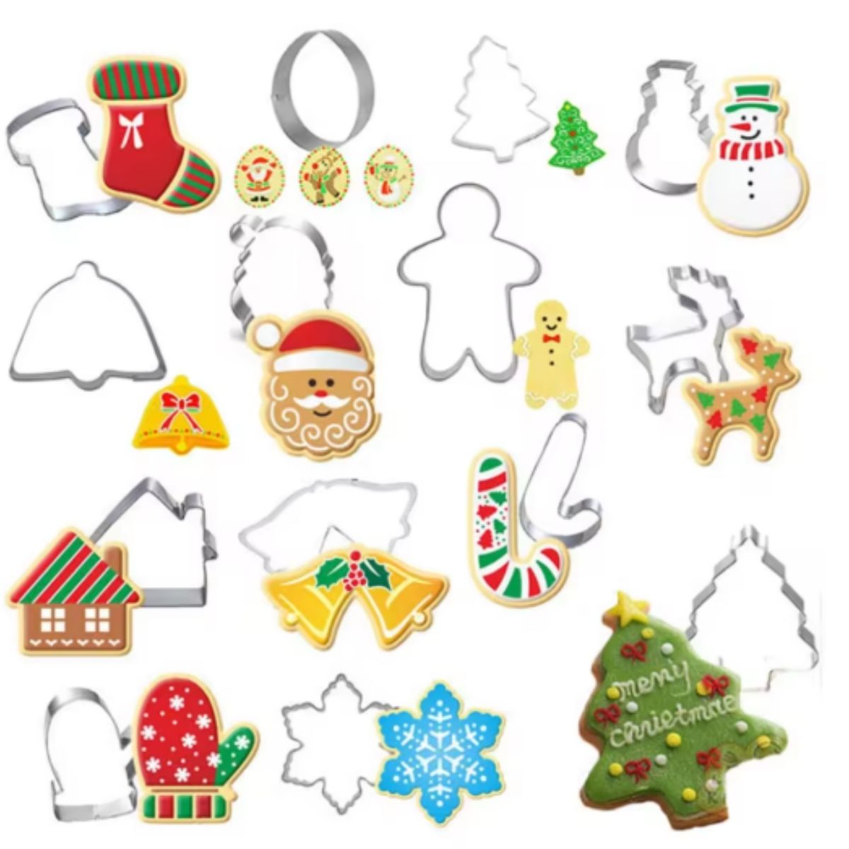 12 Pcs Set Christmas Cookie Cutters 12 Pcs Set Christmas Cookie Cutters