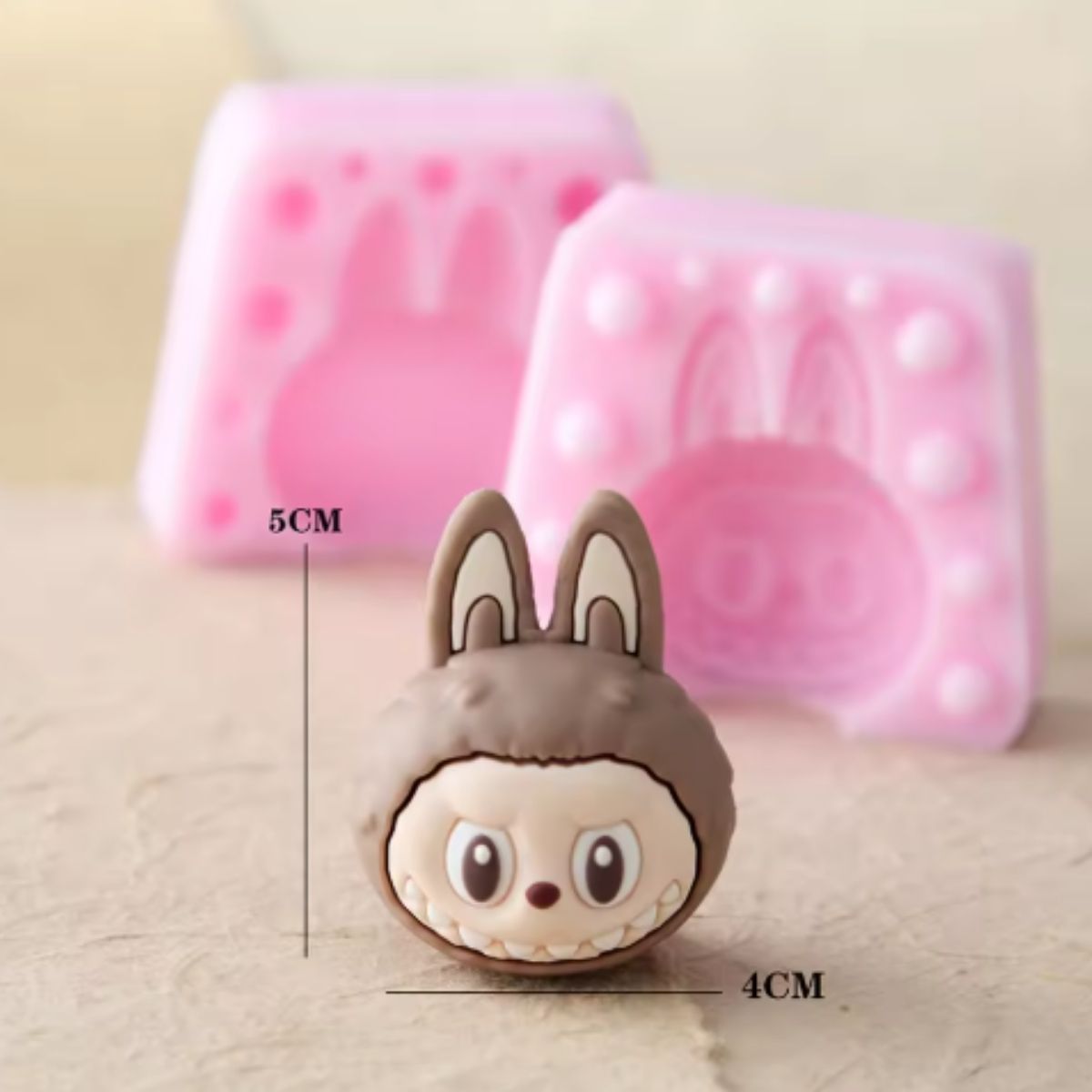 2 Pcs Set 3D Labubu Silicone Mold 1 2 Pcs Set 3D Labubu Silicone Mold 1