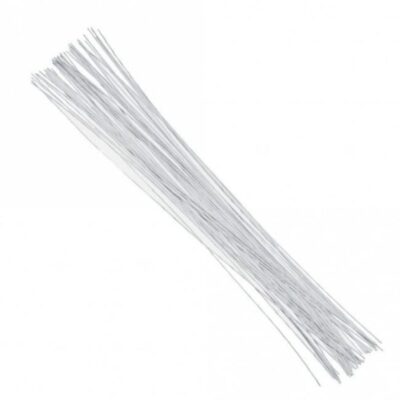 26 Gauge Nile white Floral Wire 50 Pcs