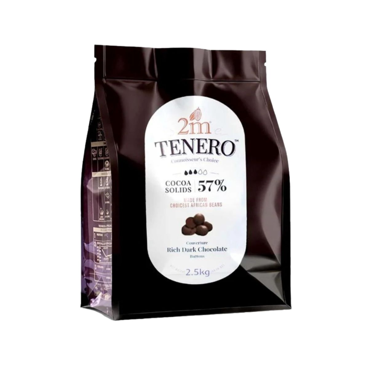 2M Tenero Couverture Dark Chocolate 57% 2.5 kg Gluten Free (2) 2M Tenero Couverture Dark Chocolate 57% 2.5 kg Gluten Free (2)