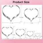 6 Pcs Set Heart Cookie Fondant Cutters