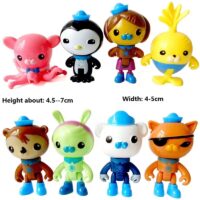 8 Piece Octonauts Cake Toppers Set Kids Birthday Party Favors & Figures2