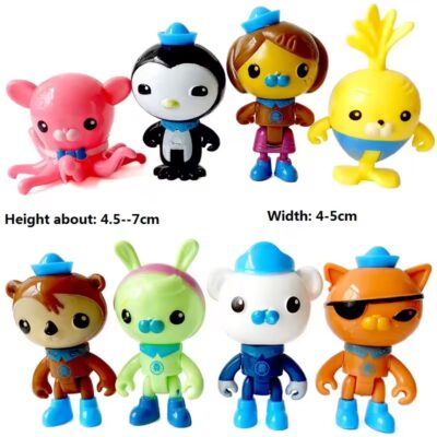 8 Piece Octonauts Cake Toppers Set Kids Birthday Party Favors & Figures2