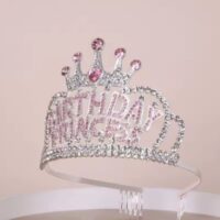 Birthday Princess Crystal Crown Cake topper
