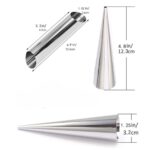 Cream Horn Cannoli Forms Tube & Screw Croissant Mold