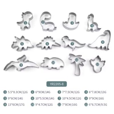 Dinosaurs Shaped Cookie Fondant Cutters