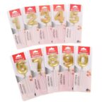 Gold Color Number Candle