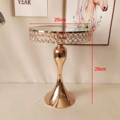 Gold Metal Cake & Cupcake Display Stand 29x25 cm (2)