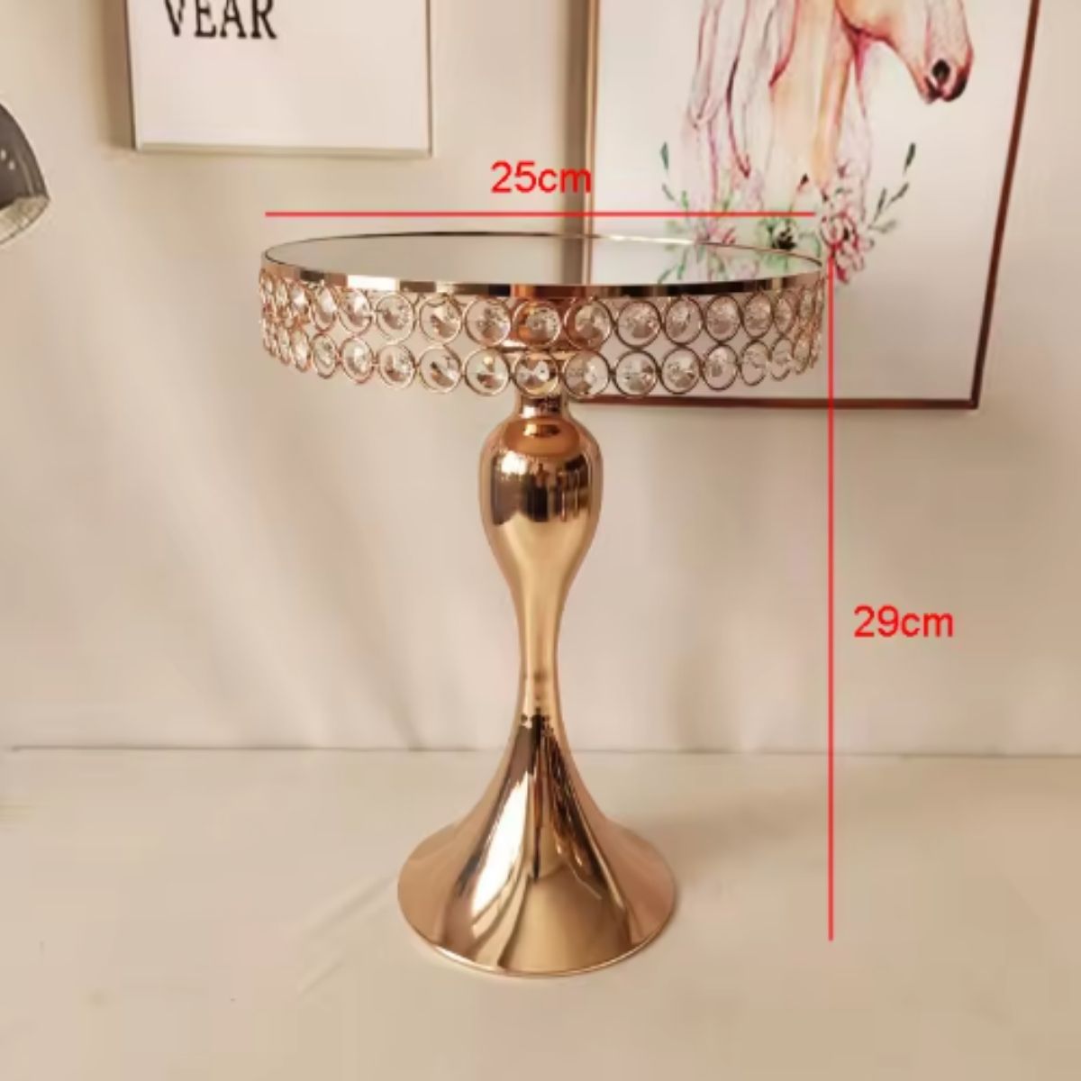 Gold Metal Cake & Cupcake Display Stand 29×25 cm (2) Gold Metal Cake & Cupcake Display Stand 29x25 cm (2)