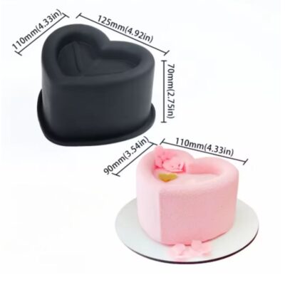 Heart Shape Bento Cake Silicone Baking Pan