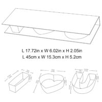 I Love U Shaped Letter Box, Valentine's Day Gift Packaging Boxes(Red)2