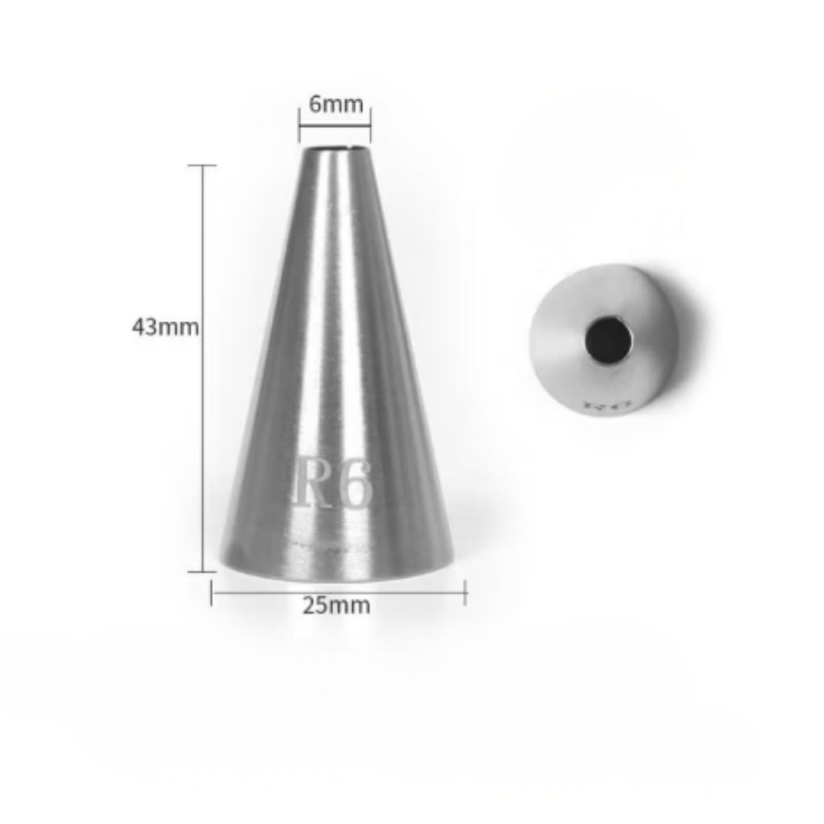 Piping Nozzle Round # R6 Piping Nozzle Round # R6