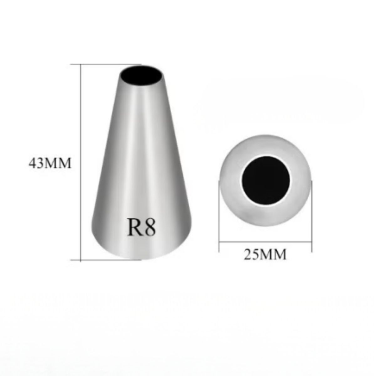 Piping Nozzle Round # R8 Piping Nozzle Round # R8