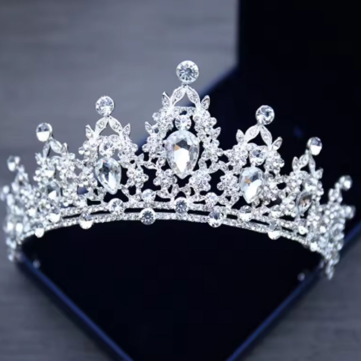 Queen Crystal Crown Cake Topper 3 Queen Crystal Crown Cake Topper 3
