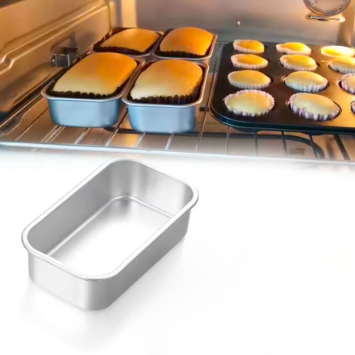 Rectangle Loaf Cake Baking Pan 12x6x3.3 cm Rectangle Loaf Cake Baking Pan 12x6x3.3 cm