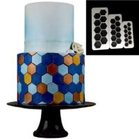Set of 3 Honeycomb Fondant Cutter for Hexagon Cake Decoration