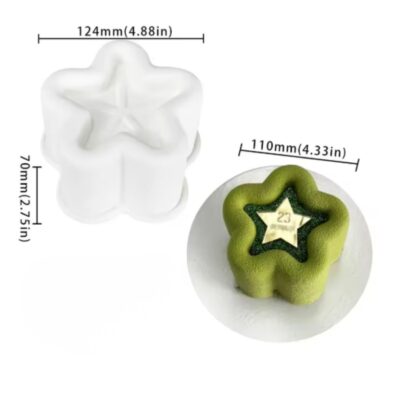 Star Shape Bento Cake Silicone Baking Pan