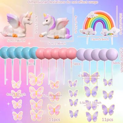 Unicorn Cake Topper Decoration