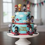 12 Pcs Naruto Shippuden Mini Action Figure Cake Toppers Set Team 7 Sasuke, Kakashi, Hinata & More Birthday Party Decorations2