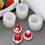 3pcs Christmas Hat Silicone Mold