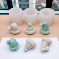 3pcs Christmas Hat Silicone Mold (3)
