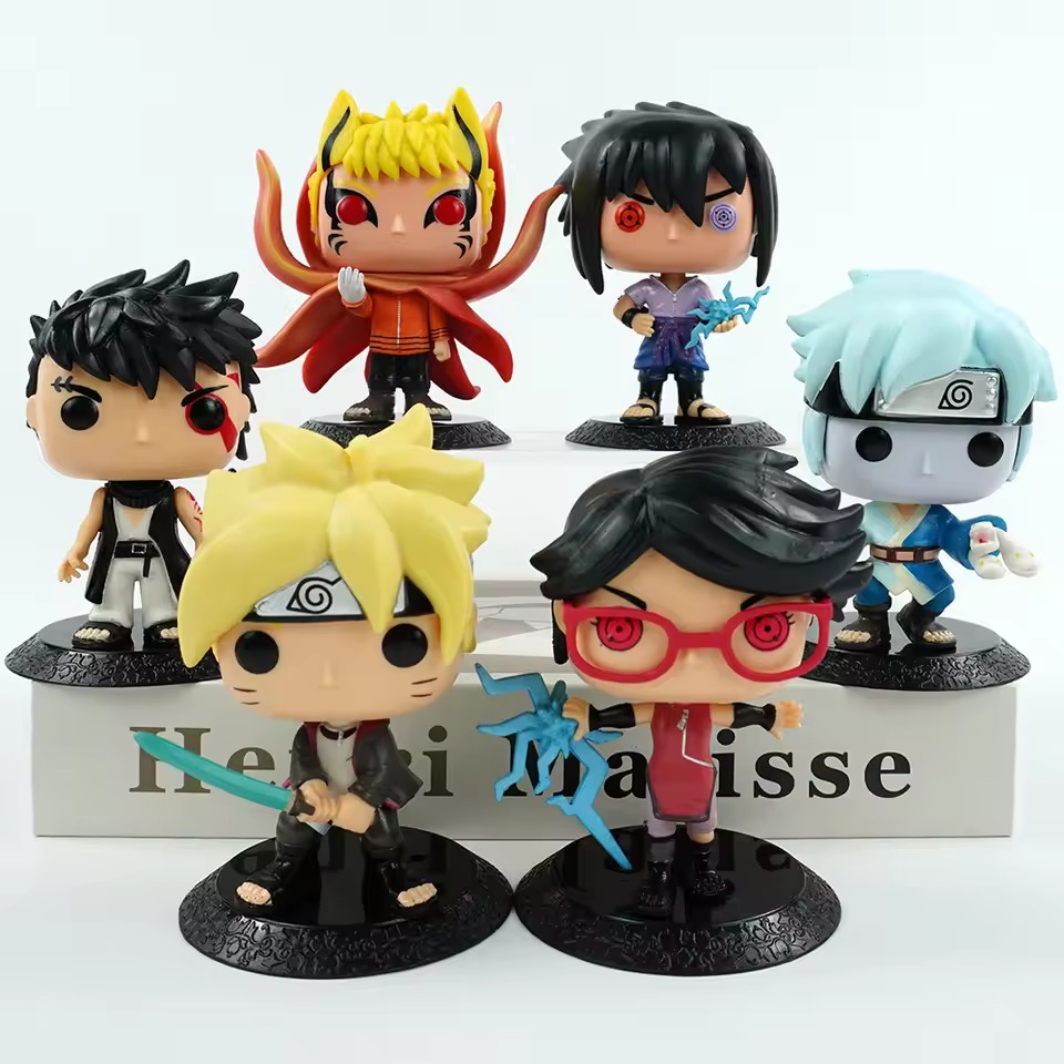 6 Pcs Naruto Boruto Anime Pop Style Action Figure Set Sasuke, Naruto, Sarada, Boruto Collectible Vinyl Toys for Fans and Cake Toppers 6 Pcs Naruto Boruto Anime Pop Style Action Figure Set Sasuke, Naruto, Sarada, Boruto Collectible Vinyl Toys for Fans and Cake Toppers