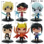 6 Pcs Naruto Boruto Anime Pop Style Action Figure Set Sasuke, Naruto, Sarada, Boruto Collectible Vinyl Toys for Fans and Cake Toppers3