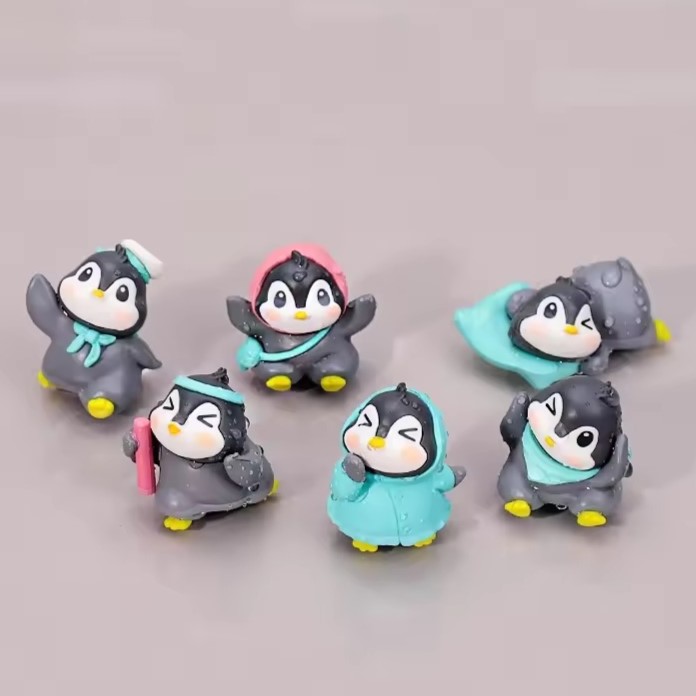 7 Piece Cute Penguin Cake Toppers Set Miniature Resin Figurines for Baby Shower, Birthday, and Winter Theme Party Cake Decoration 7 Piece Cute Penguin Cake Toppers Set Miniature Resin Figurines for Baby Shower, Birthday, and Winter Theme Party Cake Decoration